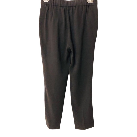Aritzia Babaton Women’s Black Crepe Cropped Pleated Dress Pants Trousers XL - Picture 11 of 15